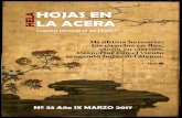 Marzo 2017 Año IX nº 33 DE HAIKU HOJAS EN HELA LA ACERA · DE HAIKU ... com hojasenlaacera@hotmail.es Editada en España 2 GACETA INTERNACIONAL DE HAIKU ... por citar sólo algunos