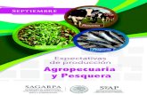 Expectativas de producción Agropecuaria y Pesquera - gob.mx · El volumen de producción agropecuaria y pesquera de 2016 fue de 221 millones de toneladas (5.6% menos que en 2015).