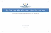 Informe de Comercio Exterior - cncs.com.uy de Comercio Exterior... · Informe de Comercio Exterior Exportaciones e Importaciones de Uruguay 2 El principal producto de exportación