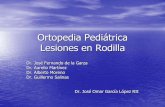 Ortopedia Pediátrica Lesiones en Rodilla - mic.com.mx · –Rotación con extensión de rodilla apartir de una rodilla en flexión. –Asociados a lesiones ligamentarias. ... –Sensación