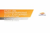 Plan de Sostenibilidad 2014 Complejo Industrial Cartagena · Cartagena Informe de Cierre Plan de Sostenibilidad 2014 4 Programa 1 Informe de Cierre sobre las acciones del Plan de