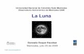 Luna [Modo de compatibilidad] - CORE · de marea provocan un vulcanismo activo. Ganímedes el mayor de los satélites jovianos y del Sistema Solar, con 5.262 km de diámetro, está