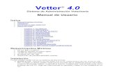 Manual de Usuario - Vetter Sistemasvetter.com.ar/manuales/manual4.pdf · Recuerde que el formato de fotos compatible con Vetter 4.0 es .BMP y es aconsejable que almacene todas sus