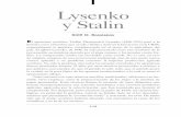 08. TEXTOS 6/3/03 13:29 Page 115 Lysenko y Stalin recobrados.pdf · lítico-técnica, la que destruyó al campesinado. Es el principio de una lucha sin cuartel que durante trece años
