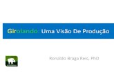 Girolando: Uma Visão De Produção - proleche.com · Fonte: Associação Brasileira dos Criadores de Girolando, 2014. Índices Médios de Produção de Leite de Vacas Girolando 1.400.000