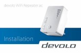 devolo WiFi Repeater ac · | DE | Koniguration mit WPS-Knopf Drücken Sie den WPS Knopf am devolo WiFi Repea-ter ac und anschließend innerhalb von 2 Minuten an Ihrem WLAN-Router