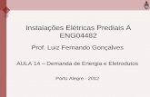ENG04482 – Instalações Elétricas Alapsi.eletro.ufrgs.br/~luizfg/disciplinas_IEPrediais_arquivos/ENG... · Dimensionamento de Eletrodutos ... Os eletrodutos ou dutos para cabos