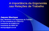 A Importância da Ergonomia nas Relações de Trabalhosherique.com.br/wp-content/uploads/2015/10/Palestra-de-Ergonomia... · E.P.I. –protetor auricular 3. Informações Relacionadas
