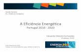 A Eficiência Energética - Energia 2020energia2020.fc.ul.pt/energia2020/apresentacoes/Eduardo_Fernandes... · Electricidade Combustíveis Gás Natural Calor / Frio Solar Lenha ...