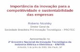 Importância da inovação para a competitividade e sustentabilidade das ... · Importância da inovação para a competitividade e sustentabilidade das empresas Roberto Nicolsky