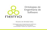 Ontologias de Engenharia de Software - inf.ufes.brfalbo/files/OES/OES4-Ontologias_Dominio_ES.pdf · • Ontologias de domínio: derivação de modelos de dados relacionais. • Ontologias