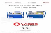 Manual de Instrucciones - WIDOS Schweißmaschinen für ... · La WIDOS WI-CNC ® 1.1 -1.3 ha sido diseñada sólo para el soldado y registro de las ... En el manual de instrucciones