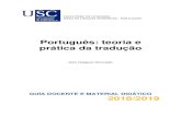 PORTUGUÊS TEORIA E PRÁTICA DA TRADUÇÃO - usc.es · ... (Auxiliar a) compreender os verbos auxiliares: descrição e implicações para o ensino do português como língua materna
