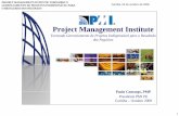Project Management Institute - UFPR] · (Project Management Body of Knowledge) ... 03 de outubro de 2008. 20 20 A visão do PMBoK Os processos estão distribuídos em ... experiência