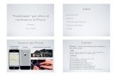 “Posibilidades” que ofrece el Sensores del iPhone hardware ...webdiis.unizar.es/~anacris/curso_ai2/SensoresYeventos.pdf · Para los gestos típicos, más fácil! UIGestureRecognizer