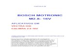 BOSCH MOTRONIC M2.8- 16V - Clube do Vectra - O Clube ... - Upload... · BOSCH MOTRONIC M2.8- 16V APLICATIVOS GM ... sistemas de injeção eletrônica. ... algumas partes como sistema