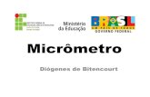 Micrômetro - wiki.ifsc.edu.brwiki.ifsc.edu.br/mediawiki/images/8/82/Micrômetro.pdf · Conservação • Limpar o micrômetro, secando-o com um pano limpo e macio (flanela). •