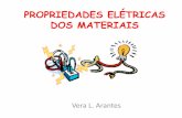 PROPRIEDADES ELÉTRICAS DOS MATERIAIS · •No interior da maioria dos materiais sólidos uma corrente tem origem a partir do escoamento de elétrons – condução ...