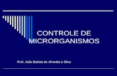 CONTROLE DE MICRORGANISMOS - USP - Universidade de …joaobatista/AULA211.pdf · Oxidação dos constituintes orgânicos celulares Mata células vegetativas de patógenos. Agentes