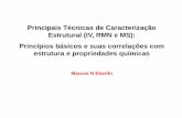 Principais Técnicas de Caracterização Estrutural (IV, RMN ... RMN IV_0.pdf · Principais Técnicas de Caracterização Estrutural (IV, RMN e MS): Princípios básicos e suas correlações
