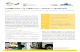 Förderung der Elektromobilität in Brasilien - giz.de · Förderung der Elektromobilität in Brasilien. Förderung von energieeffizienten Antriebssystemen für eine intelligente