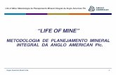 “LIFE OF MINE” - Instituto Brasileiro de Mineração · Life of Mine: Metodologia de Planejamento Mineral Integral da Anglo American Plc ... O Planejamento de Curto Prazo avalia