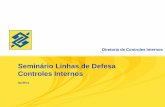Seminário Linhas de Defesa Controles Internos · 2016-11-14 · 6 Estrutura Organizacional Comitê Executivo ... 9 Coso 2013: Conceitos Fundamentais ... 7 – Identificação e Análise
