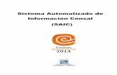 Sistema Automatizado de Información Censal (SAIC) · El SAIC es un manejador de datos en línea que dispone de diversas herramientas y un banco de datos que incluye 100 variables