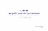 Aula 01 Amplificadores Operacionaiselo2eng/Aula_01_DCE4_2014_11a.pdf · Considerações gerais: • Amplificadores Operacionais são amplificadores diferencias com ganho muito alto