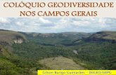 Gilson Burigo Guimarães DEGEO/UEPGfiles.geocultura.net/200001520-d3205d4199/Apresentação... · ³somente em campo, com frequência, muitas teorias ... Sondando novas técnicas