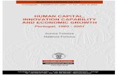 HUMAN CAPITAL, INNOVATION CAPABILITY AND ECONOMIC … · fep working paper no. 131, july 2003 1 human capital, innovation capability and economic growth portugal, 1960 - 2001 aurora