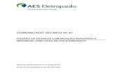 Comunicado Técnico 44 - Intralab Tecnologia Ltda · Técnica da AES Eletropaulo; • NTE 8.324- Padrões de entrada montados para ligações individuais e ... Relação discriminada