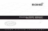 Almofada ROHO MOSAIC Manual de Operações · cuidador clínico, distribuidor ou a ROHO, Inc.. ... Use sabonete líquido suave, detergente de roupas ou outro detergente multiuso utilizado