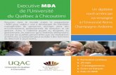 Executive MBA - univ-reims.fr · Executive MBA de l’Université du Québec à Chicoutimi ... marketing Renseignements & inscription Isabelle Boys - Service de Formation Continue