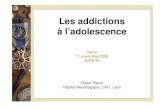 Les addictions à l’adolescence - avpehp.ch · 2- Syndrome de sevrage ... Psychopathologie de l’adolescence et modèles d’attachement (Koback) Les adolescents sécures font