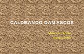 CALDEANDO DAMASCOS - Camacho Knives · Iniciamos no domingo com alguns estudos de projetos de facas, estilos clássicos, esclarecimentos de duvidas em geral e o desenho de lâminas.