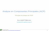 Analyse en Composantes Principales (ACP)eric.univ-lyon2.fr/~ricco/cours/slides/ACP.pdfRicco Rakotomalala Tutoriels Tanagra - 2 PLAN 1. Position du problème 2. ACP : calculs via la