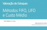 Métodos FIFO, LIFO e Custo Médio - Aprendendo Gestãoaprendendogestao.com.br/wp-content/uploads/2016/09/Post-019... · Lucro = Faturamento com vendas –Custo das mercadorias vendidas.