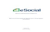 Manual de Orientação do eSocial para o Empregador Doméstico©stico... · 4.2.3 Inclusão/alteração de Folhas de Pagamento de Competências Anteriores à Atual ... de DAE para