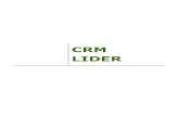 MANUAL DO USUÁRIO · Manual do Usuário – CRM LIDER Versão do Documento: 1.5 ...
