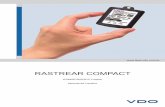 RASTREAR COMPACT - vdo.com.br · O subsistema GPRS / GSM Quadband suporta as frequências de 850/900/1800/1900 MHz, permitindo que a localização do Rastrear Compact seja monitorada