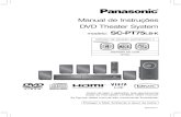 Manual de Instruções DVD Theater System modelo: SC-PT75LB-Kfiles.ultradownloads.com.br/livro/281871-Manual-Do-Home-Theater... · • Posicionar as caixas acústicas muito próximas