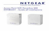 Powerline 500 WiFi Access Point (XWNB5201) Installation Guide · Una volta completata l'installazione del dispositivo, individuare il numero di serie riportato sull'etichetta del