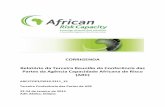 CORRIGENDA Relatório da Terceira Reunião da Conferência ... · Agência Capacidade Africana de Risco (ARC) (Corrigenda) é o de rectificar um erro de digitação no Relatório