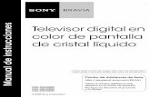 Televisor digital en Manual de instrucciones color de ... · † No use nunca solventes fuertes como solvente, ... † Emisiones por aire a través de una antena para TV de alta ...