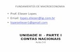 Prof. Eliezer Lopes Email: lopes.eliezer@ig.com.br ... · O Sistema de Contas Nacionais se desenvolveu dado ... vendas de bens e serviços Despesa na compra de bens e serviços Remuneração