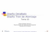Tema 15 - Diseño Detallado - Tren de Aterrizaje - Diseño Detallado... · Cálculo de Aeronaves © Sergio Esteban Roncero, sesteban@us.es 1 Diseño Detallado Diseño Tren de Aterrizaje