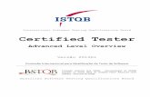 International Software Testing Qualifications Board ... · International Software Testing Qualifications Board Certified Tester Advanced Level Overview Versão 2012br Comissão Internacional