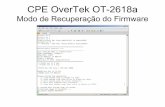 Modo de Recuperação do Firmware - wiki.overtek.com.brwiki.overtek.com.br/images/e/ef/Modo_de_Recuperação_do_Firmware... · Servidor TFTP Instalado e Configurado TFTP Server. Xshell