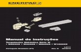 Manual de instruções - Enerpacliterature.enerpac.com/pdf/L4111_B_PT.pdf · mangueiras em áreas de espaço confinado. A série W poder ser utilizada com toda a gama de bombas da
